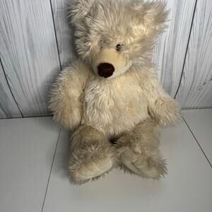 Vintage 1997 Build a Bear Polar Bear Off white Long Fur